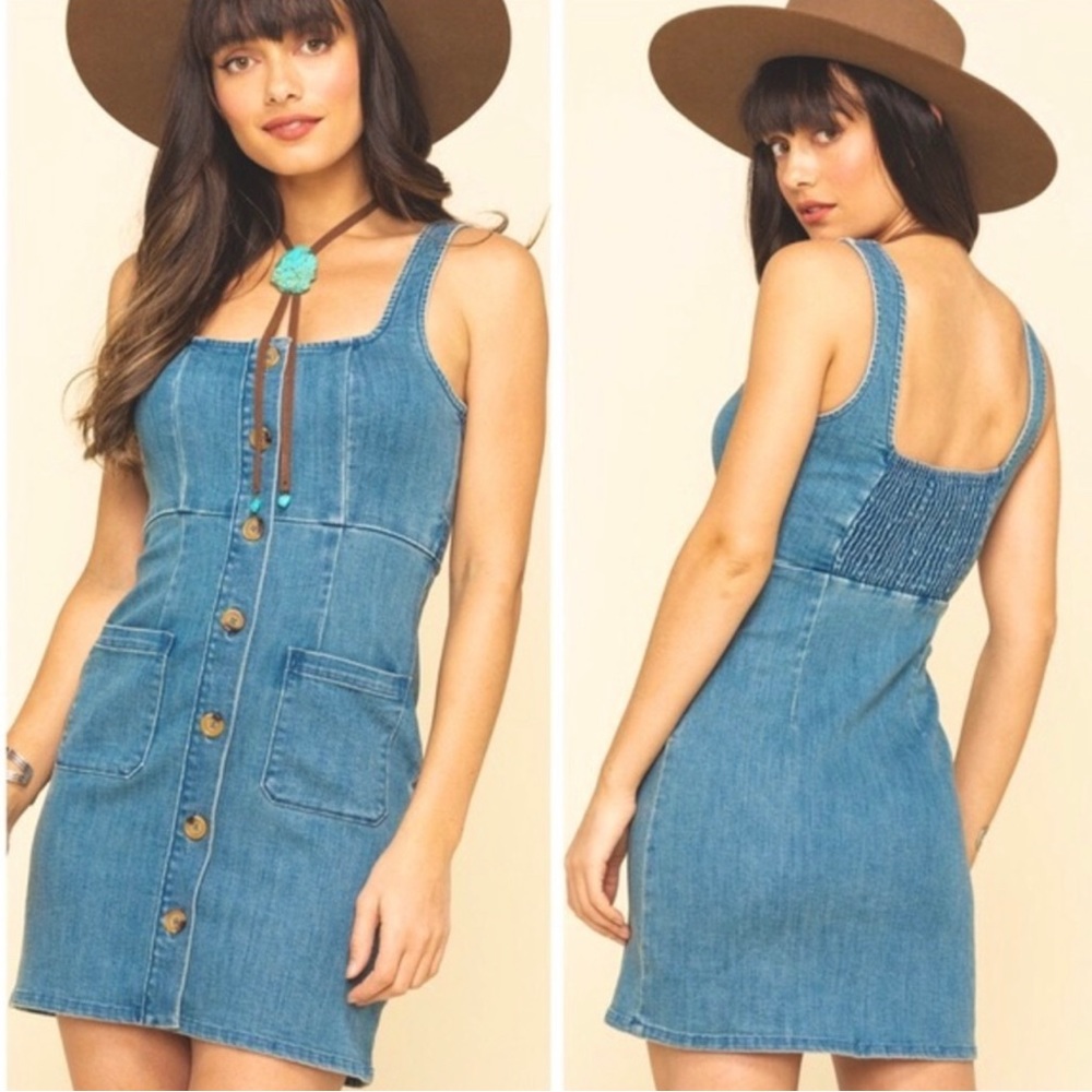 Show Me Your Mumu Denim Cora Dress